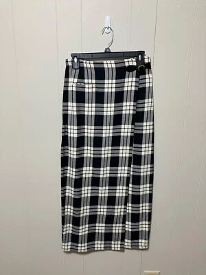 ¡NUEVO CON ETIQUETAS! Hermosa falda envolvente 100 % algodón "British Khaki by Robert Lighton" talla 6 Foto 1 de 4