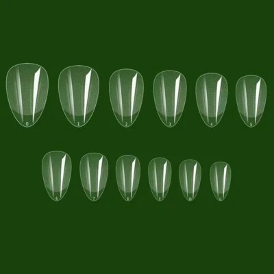 120 Short Mandel Press-On Tips extra kurz Fullcover Almond Nägel Click-It Nails - Bild 1 von 2