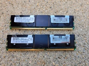ELPIDA 8GB (2x 4GB) 2Rx4 PC2-5300f-555 Server RAM EBE41FE4ACFT-6E-E - Picture 1 of 4