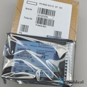 HPE P18432-B21 P18477-001 480GB SATA 6G 2.5" SFF SSD Gen10 Solid State Drive NEW - Afbeelding 1 van 9