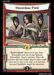Legend of the Five RIngs L5R CCG HV Honor's Veil Hazardous Ford - Picture 1 of 1