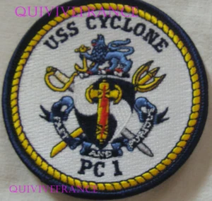 PUS336 - USS Cyclone PC-1 Coastal Patrol Ship PATCH - Picture 1 of 2