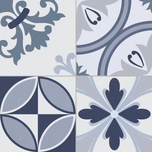 Azulejo de pared, suelo de gres porcelánico CAVALIER BLUE 16,5 x 16,5 - Imagen 1 de 7