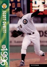 1996 Kane County Cougars Team Issue #5 Scott DeWitt Springfield Oregon OR Card