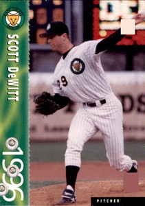 1996 Kane County Cougars Team Issue #5 Scott DeWitt Springfield Oregon OR Card