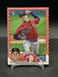 2023 Topps Update Logan Allen RC #US233 Independence Day Parallel /76 Guardians