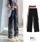 Universal Trousers Pants High Waist Overalls Polyester Straight Casual