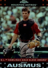 2007 Topps Chrome Refractors Houston Astros Baseball Card #267 Brad Ausmus