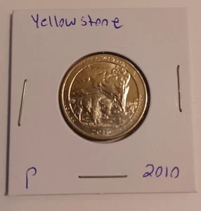2010 Yellowstone Wyoming Philadelphia Mint Quarter. ATB Serie - Bild 1 von 2