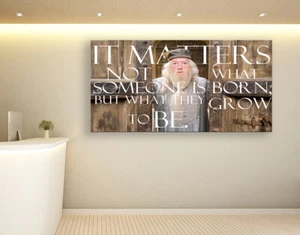 CITAZIONE DUMBLEDORE - STAMPE SU TELA ARTE DA PARETE DI BELLA QUALITÀ FATTE A MANO - Foto 1 di 4