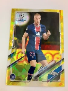 2020-21 Topps Chrome Mitchel Bakker RC Yellow 86/99 Champions League Sapphire - Picture 1 of 2