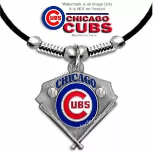 GO CUBBIES - CHICAGO CUBS NECKLACE - BASEBALL SPORTS JEWELRY HOT! FREE SHIP #L' - Picture 1 of 15