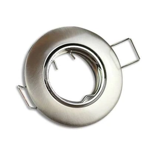 Einbaurahmen schwenkbar rund silber Rahmen Einbauleuchte 55mm Spot GU11 MR11 LED - Bild 1 von 3