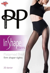 Pretty Polly in Shape feste formende Strumpfhose gemustert Slip 20 DEN - Bild 1 von 3