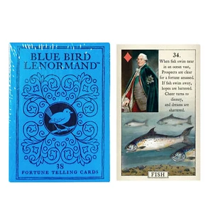 BLAUER VOGEL Lenormand Wahrsagerei-Spielkarten Bluebird Tarot-Kartenset - Bild 1 von 11