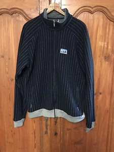 VTG Patagonia Big Label Jacket Better Sweater Pinstripe 40th Anniversary Mens XL - Picture 1 of 9