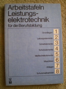 Arbeitstafeln Leistungselektrotechnik - DDR Buch Schaltelemente Schutzelemente - Imagen 1 de 6