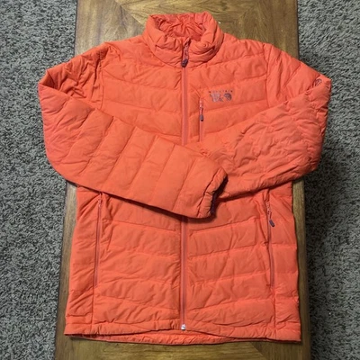 Mountain Hardwear Jacket Orange Q.Shield 750 Down Outdoor Coat Men’s Medium - Image 1 of 4