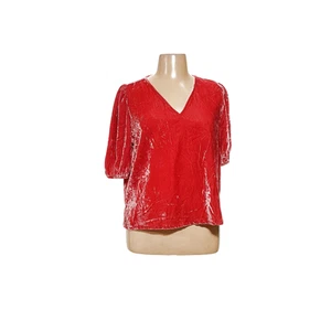 LOFT orange Samtbluse - Damen XL - Bild 1 von 4