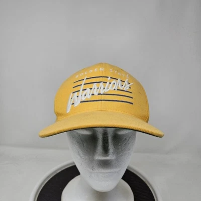 Boné Golden State Warriors Snap Back masculino amarelo azul NBA basquete roteiro - Imagem 1 de 4