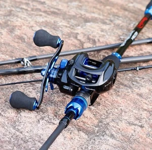 Baitcaster-Angelset – Linkshand/Rechtshand, 180 cm (Raubfisch) Spinnrute - Bild 1 von 2