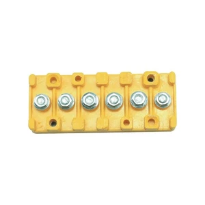 40A Fixed Terminal Block Box Covered Screw Barrier Strip Wire Connector Electric - Picture 1 of 5