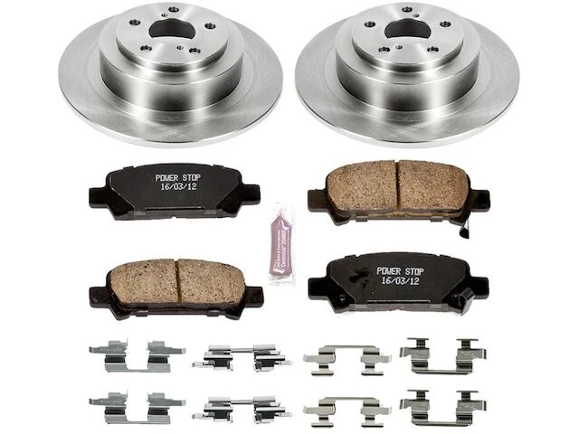 Kit de pastillas de freno trasero y rotor para Subaru Outback 2000-2004 2001 2002 2003 ZG185WH Foto 1 de 1