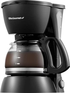 Elite Gourmet EHC4128 Automatic 4-Cup Brew And Drip Coffee Maker With Pause N - Picture 1 of 12