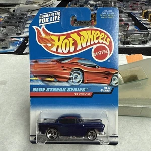 Hot Wheels 1997 #575 Blue Streak Series #3/4 1955 Chevy Blue - Bild 1 von 3