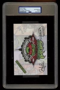 Peter Laird signed Autogramm Postkarte mit Skizze 25th Anniversary TMNT 2009 PSA - Bild 1 von 2