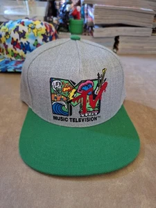 MTV Music Television LOGO Hat Baseball Cap Snapback Snap Back - Picture 1 of 8