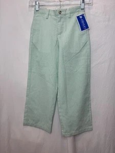 J Bailey Boys Champ Pants Green White Stripe SEERSUCKER Size 6 NWT Church - Picture 1 of 3