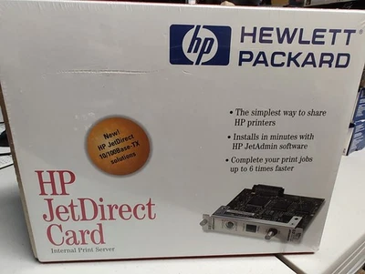 HP HEWLETT PACKARD JETDIRECT CARD 10/100 BASE-TX J2555B *New Sealed* - Image 1 of 4