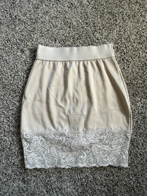 De colección Vanity Fair L Encaje Medio Slip Modelador 40-194 Champagne Segunda Piel J25 Foto 1 de 4