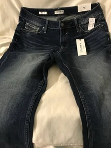 Vigoss Jeans Dark Blue Heritage Fit Bootcut Plus Size 16 Length 30" New W/Tags - Picture 1 of 10