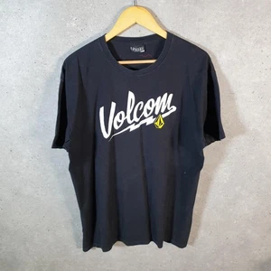 Vintage Volcom Spellout Y2K T-Shirt Herren Large schwarz Freizeit Sport Logo sportlich - Bild 1 von 8