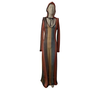 Mehrfarbiges Maxi Netz Schwimm Coverup Langarm mit Kapuze Gr. XXL - Bild 1 von 9
