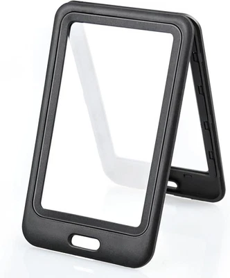 Pack de 3 Porta Insignia Identificación con Ventanas Doble Cara Plástico Duro Vertical Negro. Foto 1 de 4