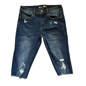 RSQ Jeans Denim Blue Women's 28x32 Seattle Skinny Taper Pockets Button Zipper - Picture 1 of 10