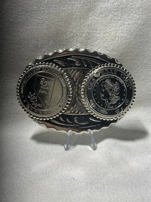 Hebilla de cinturón doble moneda medallón Las Vegas NV Foto 1 de 4