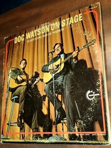 Doc Watson On Stage Featuring Merle Watson (2 LPs 1970 Vanguard Records)  - Picture 1 of 11