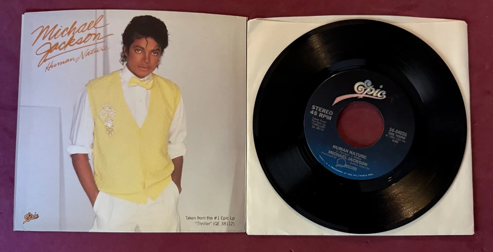 MICHAEL JACKSON "Human Nature  b/w Baby Be Mine w/ Picture Sleeve - Image 1 of 1