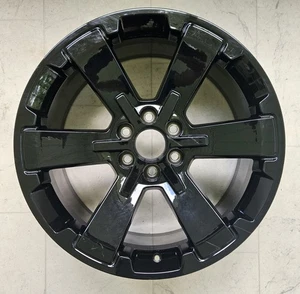 Chevy Silverado 1500 Suburban Tahoe 22"x9" Factory OEM SEV Wheel Black GM Rim  - Picture 1 of 10