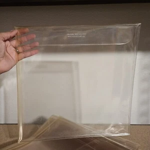 Thick Protective Covers Outer Sleeves LP Laserdisc Jackets Plastic Vintage LD - Picture 1 of 5