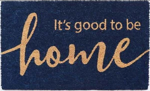 Mainstays Coir Navy Good To Be Home Doormat 18"x30" - Picture 1 of 5