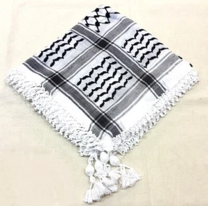 Authentic Handmade Middle Eastern Shemagh - Premium Traditional Keffiyeh - Picture 1 of 2