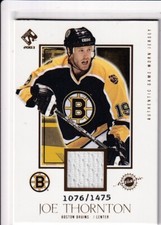02/03 PACIFIC PRIVATE STOCK JOE THORNTON GAME JERSEY /1475 #104
