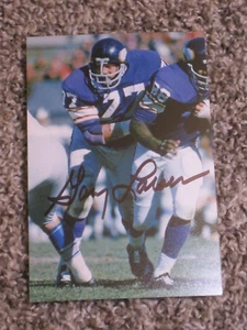 Foto firmada 4x6 de los Minnesota Vikings GARY LARSEN AUTÓGRAFO DE FÚTBOL AMERICANO NFL - Imagen 1 de 1