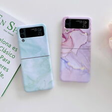 For Samsung Galaxy Z Flip 3 /4 Marble Ultra Slim Shockproof Hard Flip Case Cover