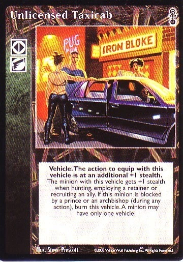 4 x Unlicensed Taxicab VTES CCG - Image 1 of 1